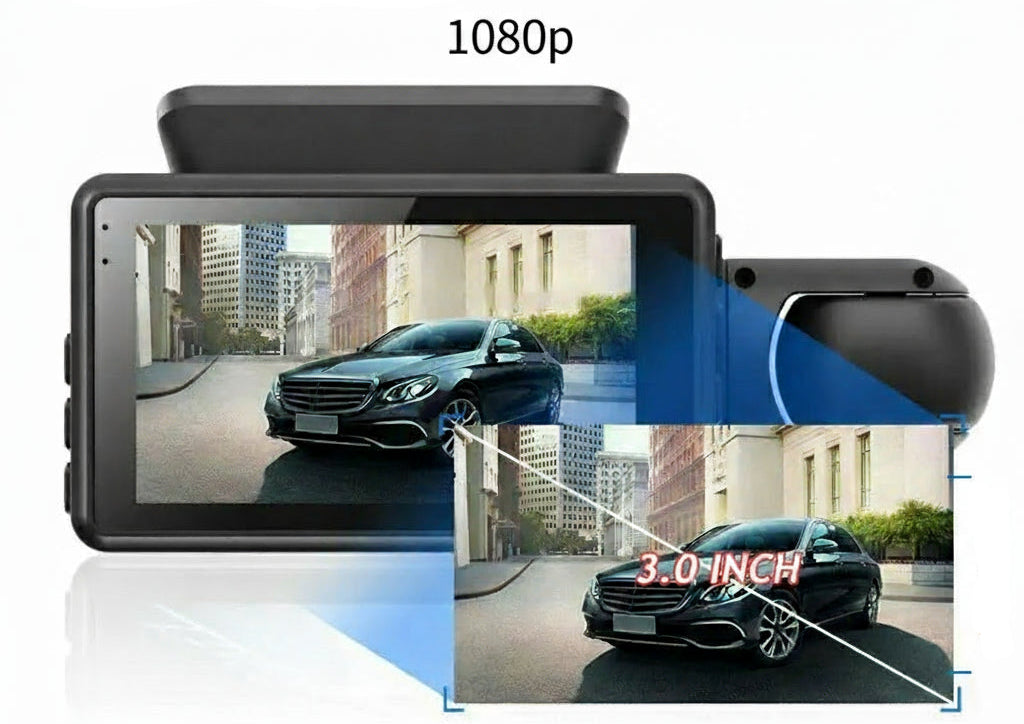 HD Dual-Lens Car Dash Camera WIFI